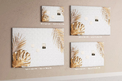 Painel em cortiça Folhas tropicais