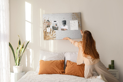 Painel em cortiça Folhas tropicais