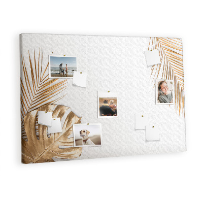 Painel em cortiça Folhas tropicais