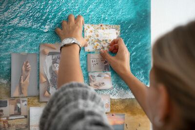 Quadro de aviso de cortiça Pessoas da praia do mar