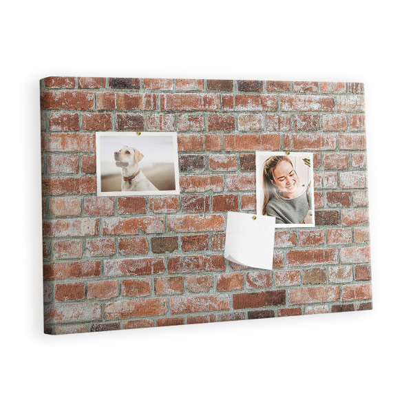 Quadro em cortiça parede de tijolos