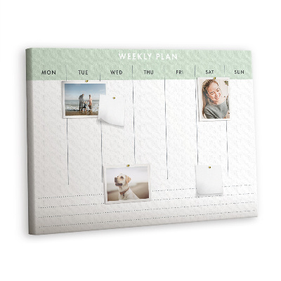 Painel em cortiça Planejador básico