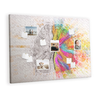 Quadro em cortiça Abstração do cérebro