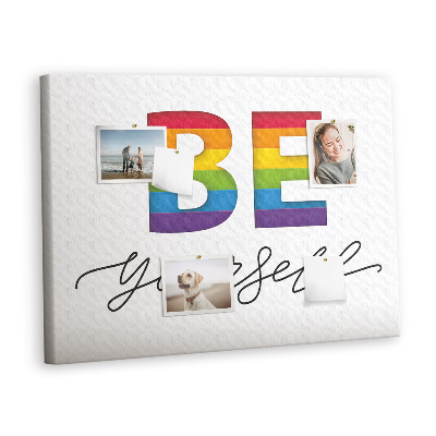 Quadro em cortiça A inscrição