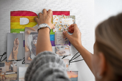 Quadro em cortiça A inscrição