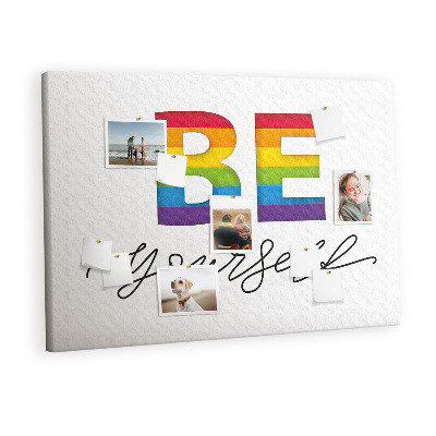 Quadro em cortiça A inscrição