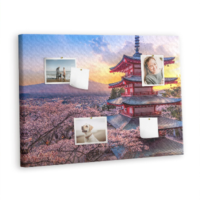 Quadro de aviso de cortiça Construção japonesa