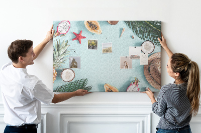 Painel em cortiça Composição de verão