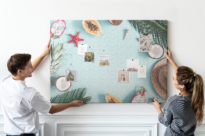 Painel em cortiça Composição de verão