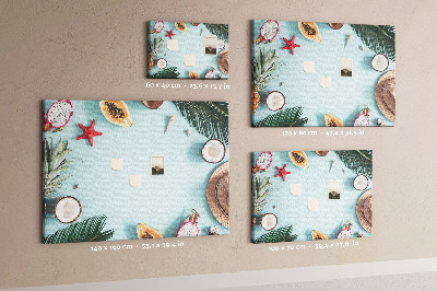 Painel em cortiça Composição de verão