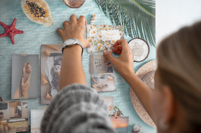 Painel em cortiça Composição de verão