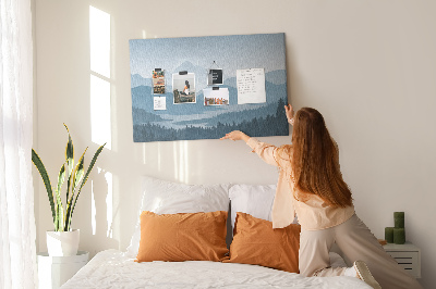 Quadro de aviso de cortiça Paisagem montanhosa