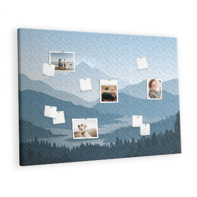 Quadro de aviso de cortiça Paisagem montanhosa