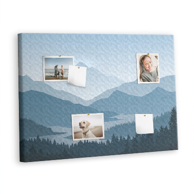 Quadro de aviso de cortiça Paisagem montanhosa