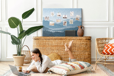 Quadro de aviso de cortiça Paisagem montanhosa