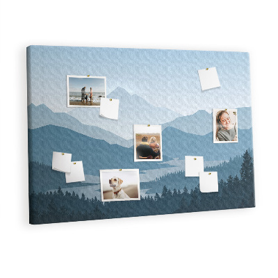 Quadro de aviso de cortiça Paisagem montanhosa