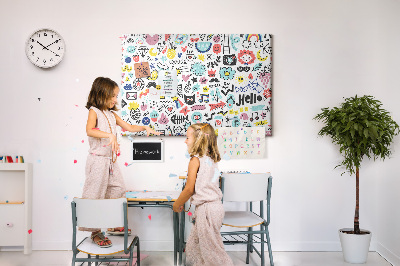 Quadro em cortiça Imagens esboços