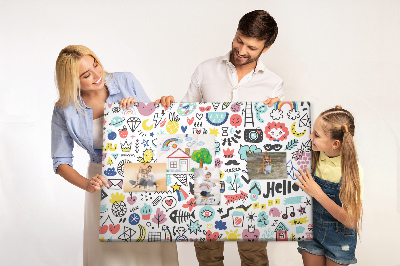 Quadro em cortiça Imagens esboços