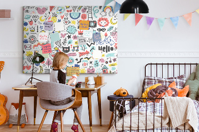 Quadro em cortiça Imagens esboços