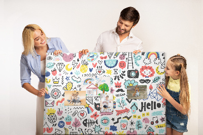 Quadro em cortiça Imagens esboços