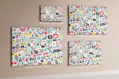 Quadro em cortiça Imagens esboços