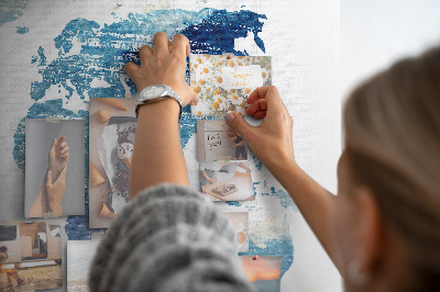 Quadro em cortiça Mapa mundial