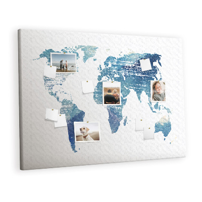 Quadro em cortiça Mapa mundial