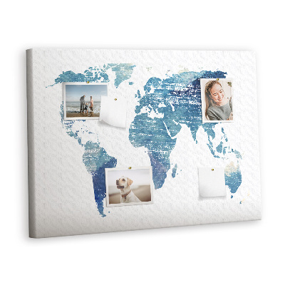 Quadro em cortiça Mapa mundial