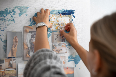 Quadro em cortiça Mapa mundial