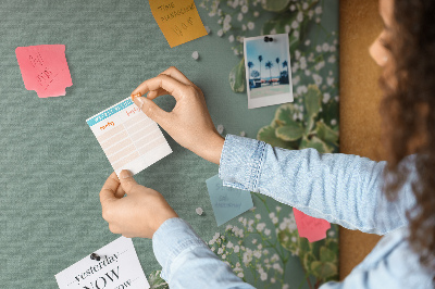 Quadro em cortiça Flores de Gypsophila