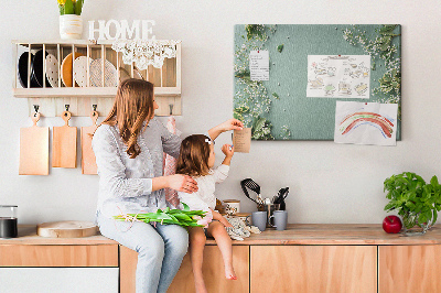 Quadro em cortiça Flores de Gypsophila