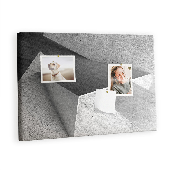 Quadro de aviso de cortiça Triângulos abstratos