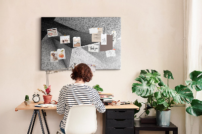 Quadro de aviso de cortiça Triângulos abstratos