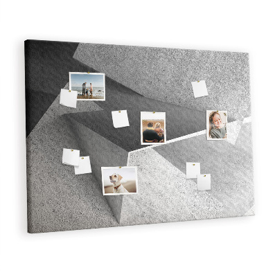 Quadro de aviso de cortiça Triângulos abstratos