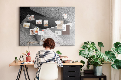 Quadro de aviso de cortiça Triângulos abstratos