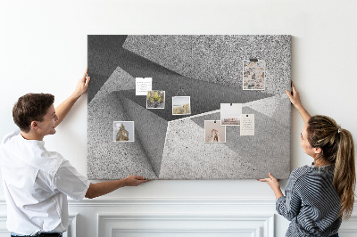 Quadro de aviso de cortiça Triângulos abstratos