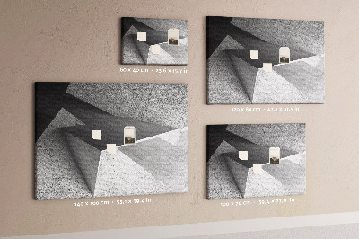 Quadro de aviso de cortiça Triângulos abstratos