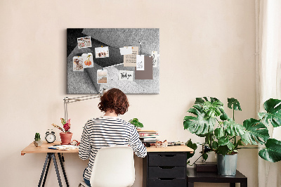 Quadro de aviso de cortiça Triângulos abstratos