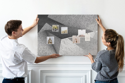 Quadro de aviso de cortiça Triângulos abstratos