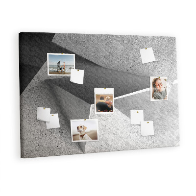 Quadro de aviso de cortiça Triângulos abstratos