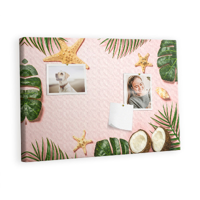 Quadro de aviso de cortiça Clima de verão