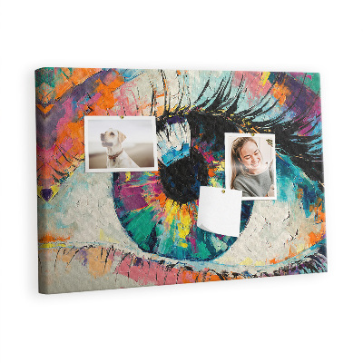 Quadro em cortiça A pupila do olho humano