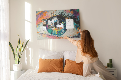 Quadro em cortiça A pupila do olho humano