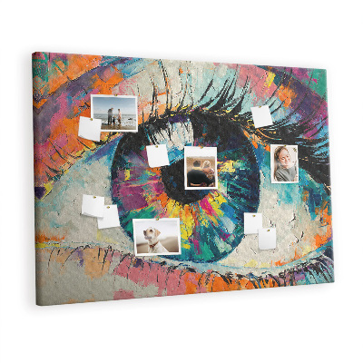 Quadro em cortiça A pupila do olho humano