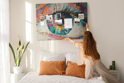 Quadro em cortiça A pupila do olho humano