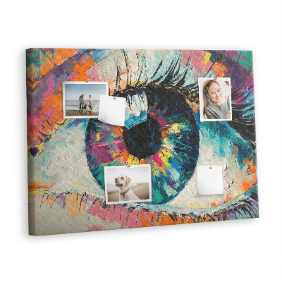 Quadro em cortiça A pupila do olho humano