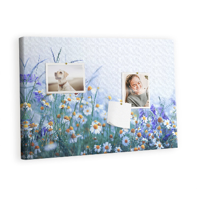 Quadro de aviso de cortiça Borboleta no prado