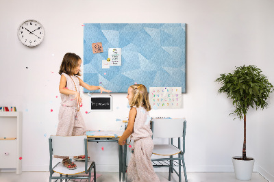 Painel em cortiça Triângulos abstratos