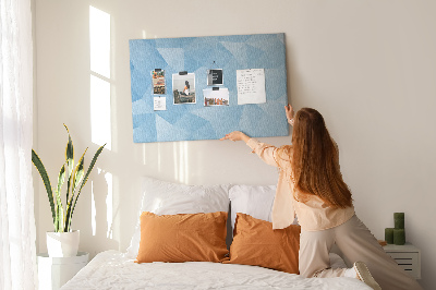 Painel em cortiça Triângulos abstratos