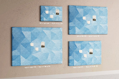 Painel em cortiça Triângulos abstratos